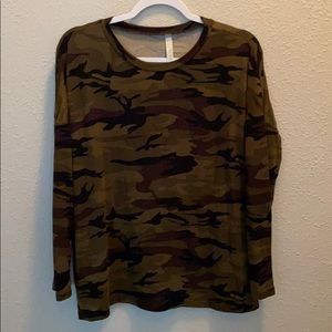 Shop Talulah Camo Long Sleeve Top